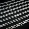 One-piece No Buckle Silver tone stainless steel mens Polished Chain Necklace270T