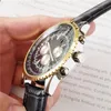 Top Swiss Brand Men Regarde Sangle en cuir Mouvement automatique Small Cadal Work Big Cal cadran High Quality Designer Watch Montre1795