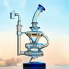 9.3 Inchs Hookahs Recycler Oil Rigs Glass Water Bong Heady Rigs Smoking Water Pipes Dab Accessories