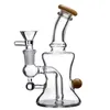 Fumo narghilè 6 pollici Bong in vetro piccolo Pipa ad acqua Parete spessa con giunzione ciotola Bong Fumo Dab Oil Rigs Bubbler beaker