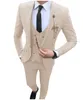 Personalizado Feito Gray Homens Suit Cinzento Lapel Slim Fit Groom Tupedo Groomsmen Suits Blazer Best Homem Formal Negócios Ternos (Casaco + Calças + Colete)