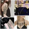 2019 Nuovi adesivi per tatuaggi temporanei impermeabili per body art Design floreale Tatuaggi finti Adesivo per tatuaggi flash Trucco per collo a mano per donne Uomini