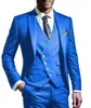 Slim Fit Green Groom Tuxedos Peak Groomsman 3 Piece Men Prom Prom Business Jupt Jacket Blazer Jacket Bint