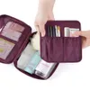 Kosmetisk lagring Makeup Bag Folding Hängande toalettartiklar Tvätt Organizer Påse