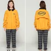 Mens Jacket Spring Fall Street Style Yellow Outfits Fashion Turn Down Neck Jacket Streetwear