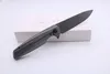 US Smke Knives Specter Flipper Folding Knife Damascus Blade Sand Titanium Handle Tactical Survival Pocket Knife277h