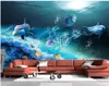 carta da parati per le pareti 3 d per soggiorno Ocean 3D Wallpapers World TV parete di fondo