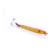 HENGJIA Metal fishing lure Lead bait 5.7cm 10.8g Artificial Pesca Tackle lifelike 3D eyes Laser jig with Treble hook 8#hook