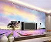 Lavender color cloud TV sfondo muro tappezzeria per pareti 3 d per soggiorno