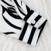 Women Two Piece Outfits Tracksuits Autumn Print 2 Piece Shorts Set Zebra Stripe Printed Long Sleeve Button Shirts Pocket Short Pant Casual Clothes S-2XL