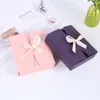 17cmx15cmx4.5cm Vintage Retro Colorful Paper Box, DIY Wedding Favor Gift Box, Single Cake Box Packaging With Ribbon LX1791