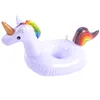 Uppbl￥sbar dryckh￥llare Pool Floats Cup Holders Flamingo Unicorn Coasters for Children Swimming Toys Party Supplies