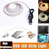 5 V Cavo USB LED Strip Light TV Sfondo Sfondo Illuminazione 5m LED 2835 SMD Strip Striscia Bianco / Caldo Luci decorative bianche