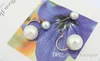 Pearl Earings Fashion Pretty Wholesale China Channel Jewelry Korean Double Pearls Earrings Bridal Gold Earrings big candy ball Stud Earings