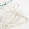 100 stks / partij Wit 40 cm volwassen plastic hanger parelhangers voor kleding pinnen prinses wasknijpers trouwjurk hanger