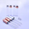 6ML lege rose gouden lip glanst buis lipgloss buis container met dikke muur make-up container verpakking 30pcs