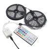 Umlight1688 5M 300 Leds SMD 5050 RGB lumières led bandes 60 leds M + 24 44Key IR Télécommande + 12V 5A power + Box