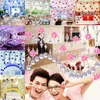 2018 Crystal Glass Rose Bead Curtain Living Room Bedroom Window Door Wedding Decor 3QW0528