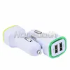 New Arrival 2.1A + 1A Dual 2 Port USB LED Car Ładowarka Adapter do Universal Smart Phone Tablet