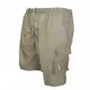 Été hommes poche Cargo Shorts décontractés hommes lâche armée pantalons courts en plein air homme tactique Gym Shorts taille élastique troncs XS-3XL