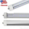 8ft LED tubes FA8 Single pin T8 LED tube lights 8 feet 2400mm SMD2835 double sides led lighting bulb Shop Light V-shaped AC85-265V