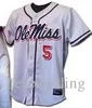 Custom Olemiss 10# 5# (사용자 정의 번호 이름 번호 색상 및 크기)# 15 Hotty Toddy Men All Ed 야구 유니폼 무료 배송