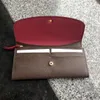 Hele klassieke lange portemonnee voor vrouwen multicolor lederen munt portemonnee dame munt portemonnee houder pakket doos dames ritsje wallet212s