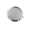 Nowa srebrna kieszeń cienka kompaktowa lustro puste okrągłe metalowe lustro makijaż DIY odzwierciedlający lustro prezent ślubny