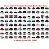 Grossisthandel Baseball Sport Team Snapback Keps Alla fotboll Hattar för män Kvinnor Billiga Justerbara sport Visir Hip-Hop Kepsar Mer än 10000+