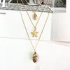 Bohemian Shell Conch Necklace Shell Halsband Kvinna Girl Statement Smycken Gift Guld