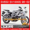 SUZUKI SV650S Için Vücut SV400S SV1000S 98 99 00 01 02 fabrika mavi 26HC.9 SV 650S 400S 1000S SV650 SV400 S 1998 1999 2000 2001 2002