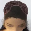 Vente en gros droite perruque avant de lacet Ombre 1B cheveux bleus fibres résistantes à la chaleur synthétique avant de lacet perruque sans colle demi-main attachée pour toutes les femmes