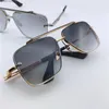 Erkekler ünlü marka tasarımcısı güneş gözlüğü moda lüks altın vintage retro çerçeve kare metal şekil kadın erkekler çığırsız klasik güneş gözlük lens güneş gözlüğü markaları