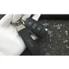 NEW RS Logo Car Black Matte Leather Keychain Keyring Key Case Holder For Audi RS7078647
