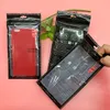 Black Ziplock Bags Plastic Zipper Lock Packing Bags Clear 11x22cm Large Size Package for Cell Phone Case Jewelry Neutral Print