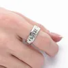 Luminous Jesus Christ Ring Stainless Steel Cross Ring Glowing In The Dark Jewelry Engagement Ring