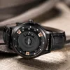 Mode haut marque hommes montre de luxe en cuir caméra gravé cadran militaire montres horloge mâle Erkek Kol Saati Relogios