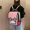 Designer Unisex Cartoon Cartoon Two-dimensional Backpack Luxury Special Personality Style Backpack Student Schoolbags High Quality239N
