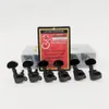 1 set not Inline Black Grover Guitar String Tuning Pegs 45 Angle Tuners Machine Head 3R+3L ( good packaging)