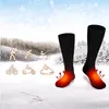 Bawełniane ogrzewane skarpetki sportowe skarpetki narciarskie zimowe stopy ciepła elektryczna energia baterii Sock Bateria dla mężczyzn Kobiet Wysoka jakość266a