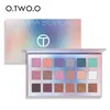 O.TWO.O 18 Colori Ombretto Palette Polvere pigmentata Facile da sfumare Colore ricco Aurora Borealis Ombretto Trucco