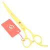 7.0 Inch Meisha Pet Grooming Scissors Set High Quality Fish Bone Thinning Shears with Comb Curved&Straight Animals Hair Cutting Tools HB0198