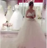 2019 Princesa Vestidos de Noiva Sweetheart Rhinestones Cristal Vestidos de Noiva Strapless A-Line Chão Comprimento Vestido de Noiva Feito