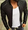 Fashion Men Motorcycle Leather Jacket Europe/US size Men Leather Jacket Europe and America Classic Motorcycle