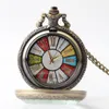 Glazen koffer zakhorloge ketting mannen vrouwen steampunk ketting horloges vintage Romeinse cijfers quartz fob horloge