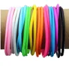 Whole lot 100PCS Neon Fluorescent Luminous Bracelets Wristband Rubber Bands Unisex Bangles Glow Bracelets Friendship Wristband3760899