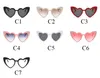 occhiali da sole a cuore alla moda da donna occhiali da sole cat eye unici nero rosa rosso a forma di cuore occhiali da sole da donna uv400