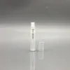 3ml / 3gram påfyllbar plastspray Tom flaska Mini Liten Round Parfym Essentiell oljeförstärkare behållare för lotionskinn mjukare prov