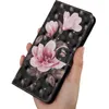 ファッション3Dレースの花動物革の財布のためのiPhone SE 2022サムスンA23 5G A33 A53フラワードッグウルフタイガーカードスロットID磁性キャットフクロウブックホルダーフリップカバー