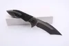 Smke Ножи Fischer Battle Flipper карманный складной нож Damascus лезвие углеродное волокна ручка тактические выживания ножи наружные инструменты
